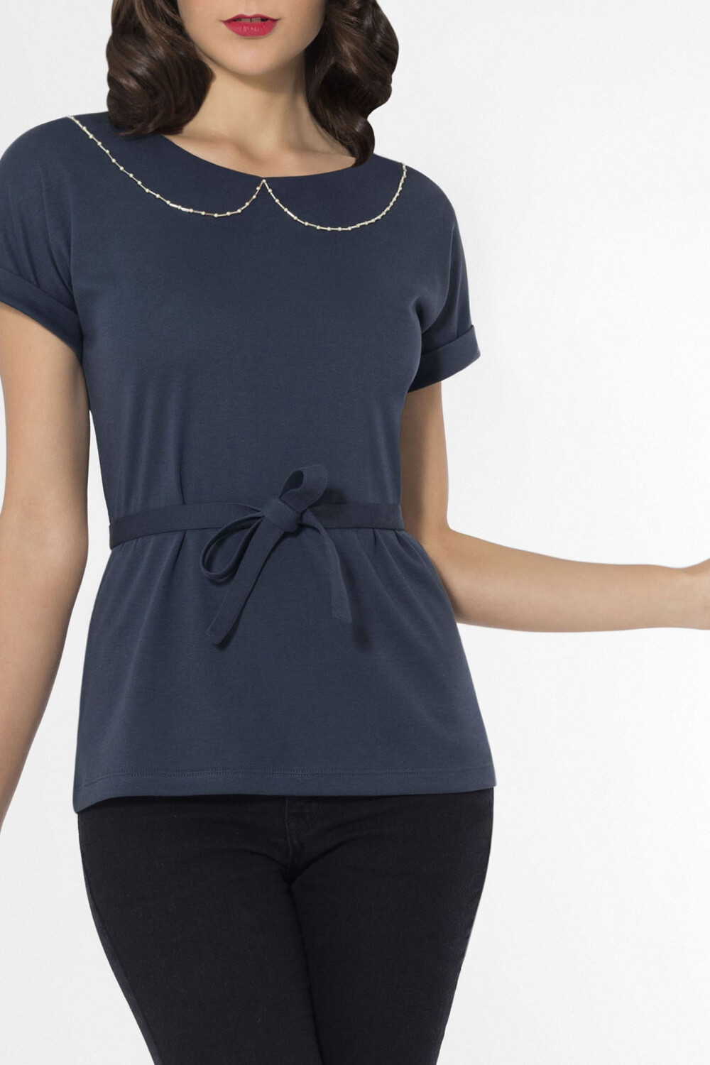 T-shirt 100% Coton Péruvien Looch - Coupe Slim, Manches Courtes, Neuf Avec étiquettes